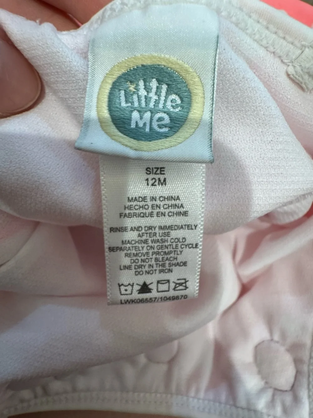 2 pcs bundle of baby girl swim suits size 12 months